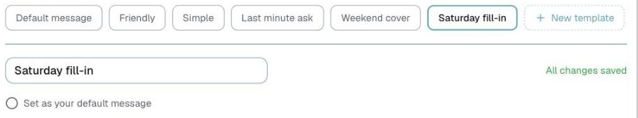 Customize → Contact, naming a new template