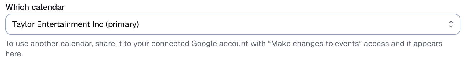 Settings, the Which calendar field