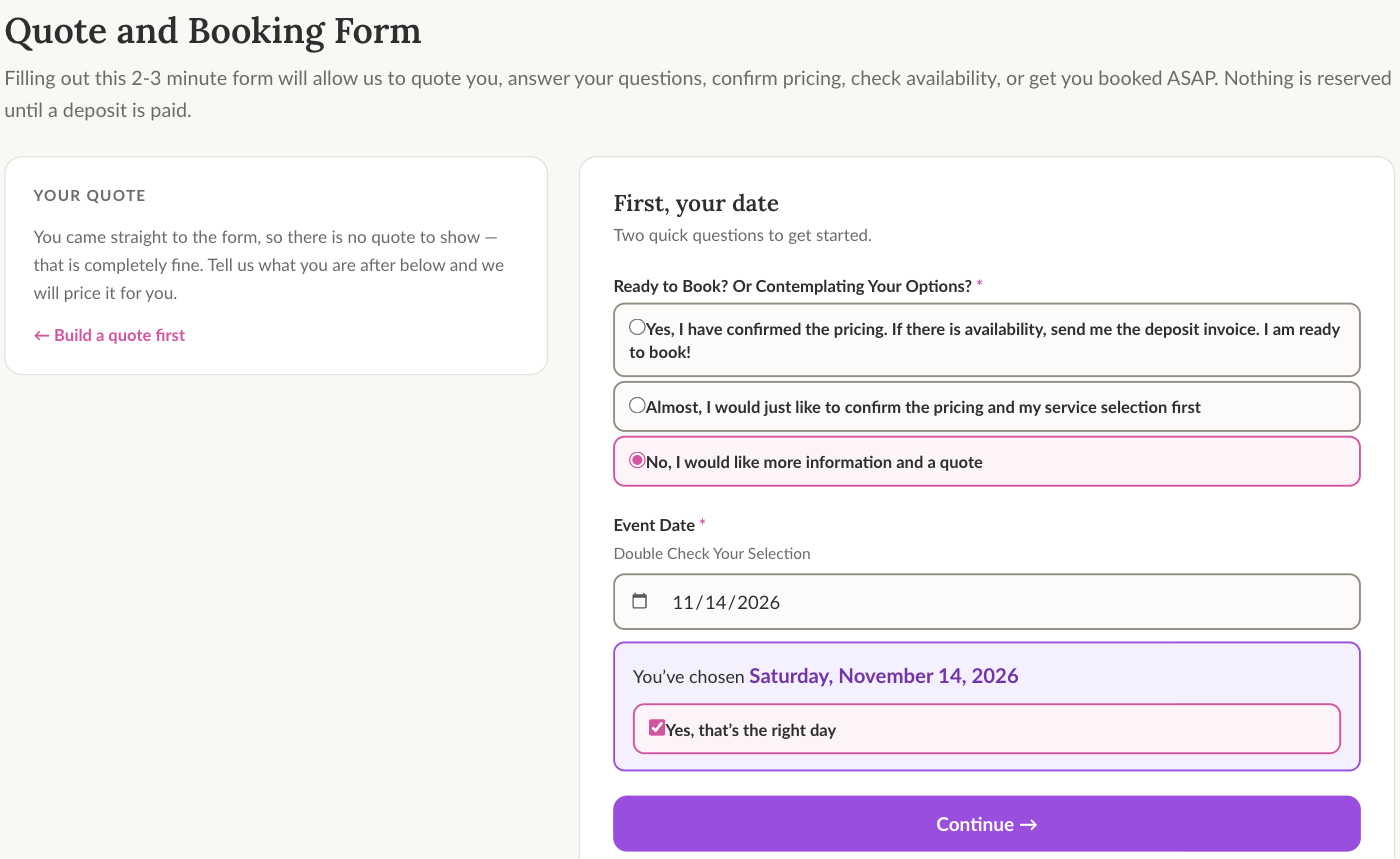 an outside form being filled in as a test