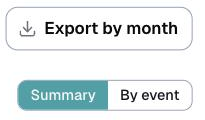 the pay report, the export button